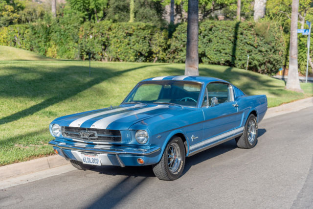1965 Blue Ford Mustang Fastback