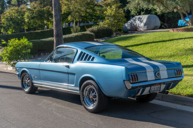 1965 Blue Ford Mustang Fastback