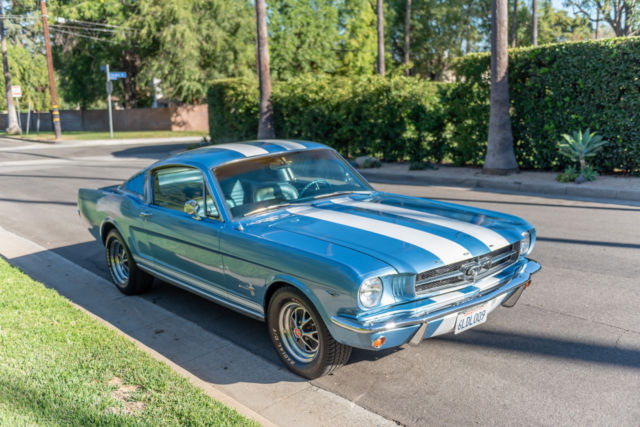 1965 Blue Ford Mustang Fastback