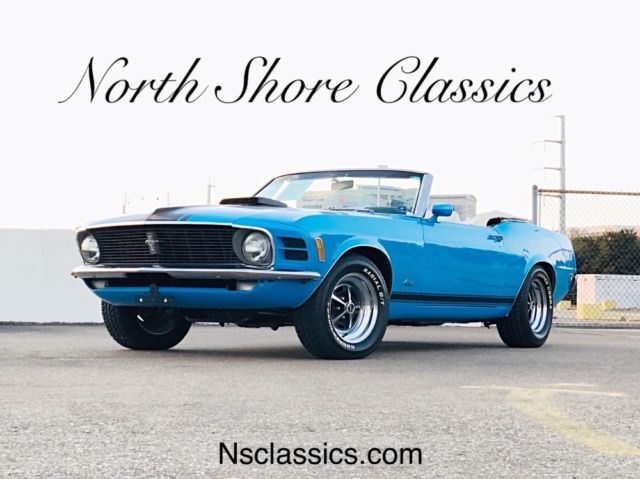 1970 Blue Ford Mustang Convertible