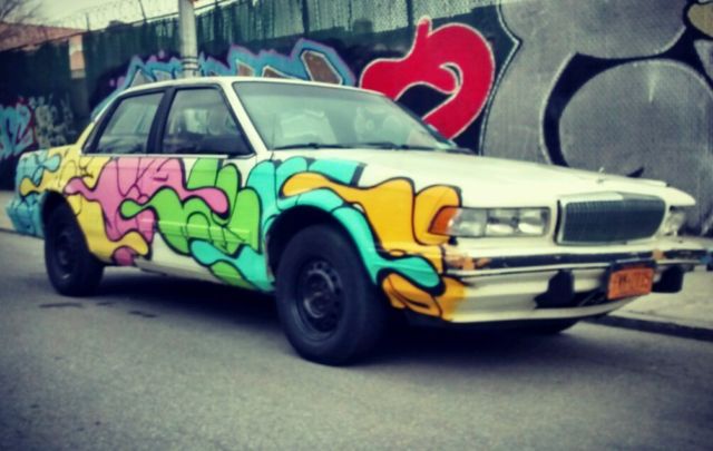 1992 White / Multi-Color Buick Century