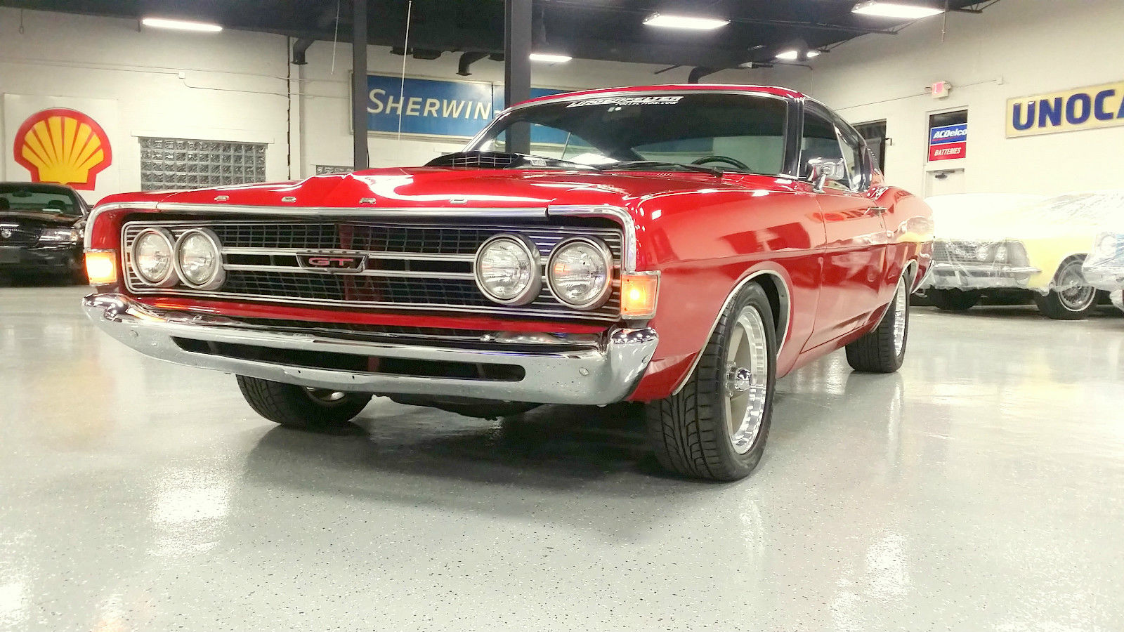 1968 Red Ford Torino TWO DOOR