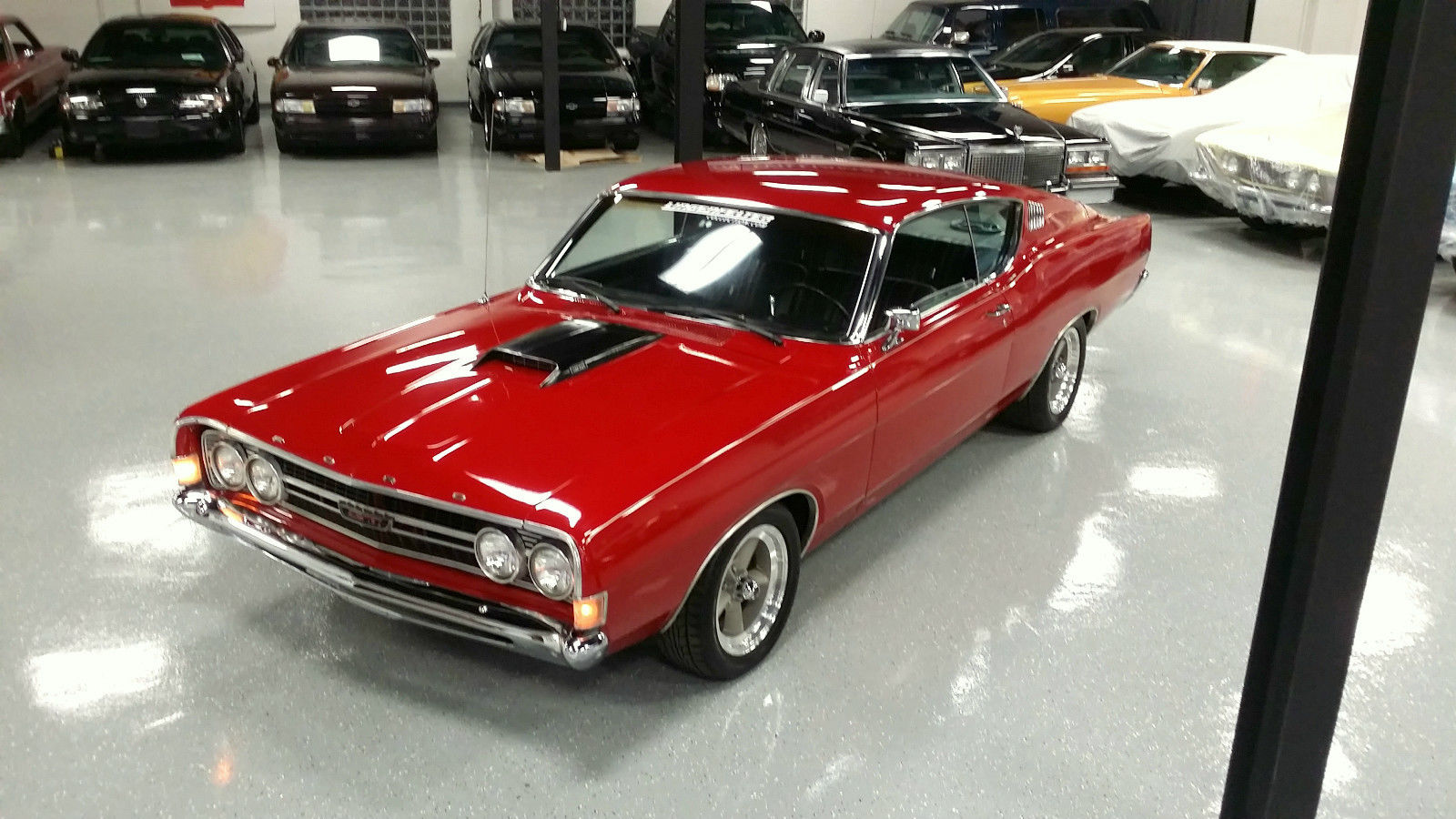 1968 Red Ford Torino TWO DOOR