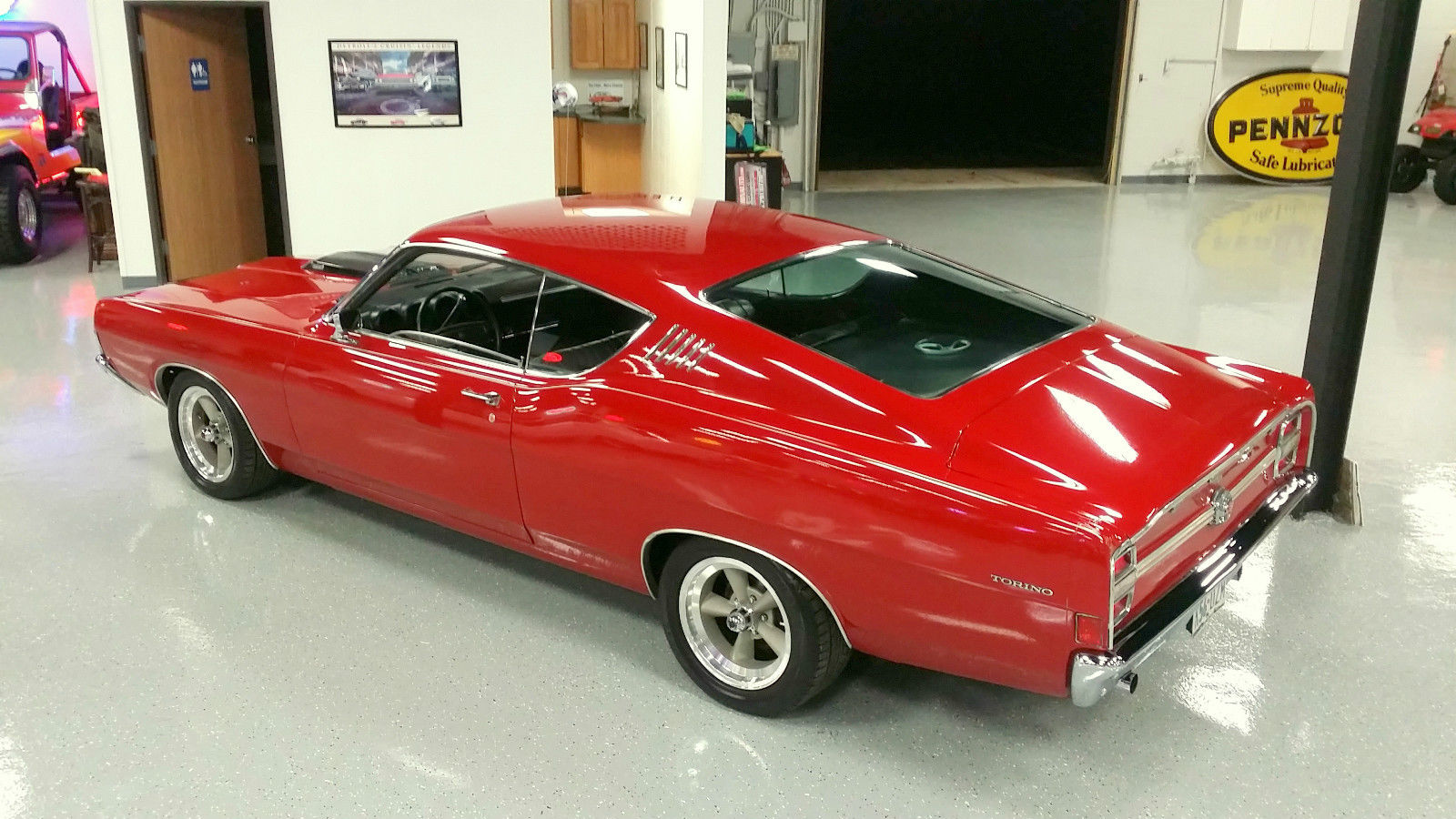 1968 Red Ford Torino TWO DOOR