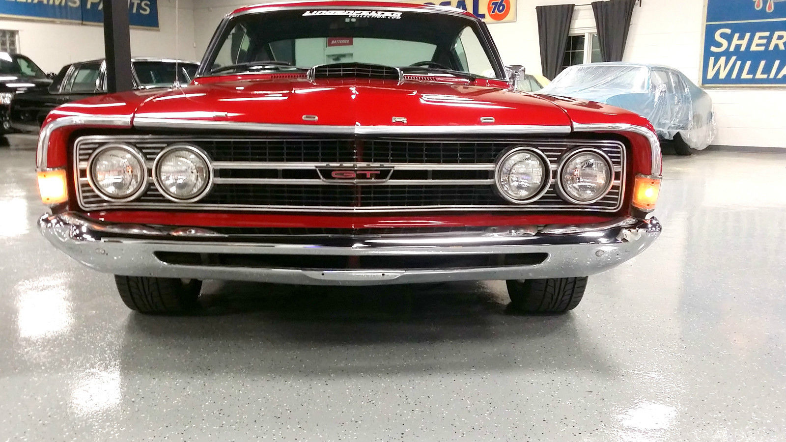 1968 Red Ford Torino TWO DOOR