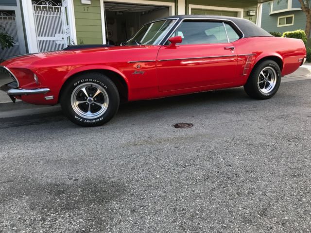 1969 Red Ford Mustang Coupe