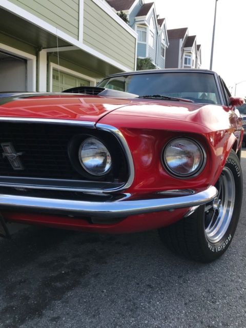 1969 Red Ford Mustang Coupe