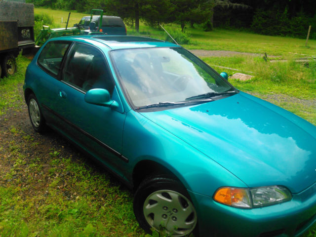 1993 Green Honda Civic Hatchback
