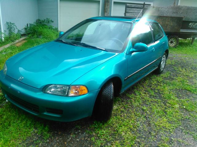 1993 Green Honda Civic Hatchback