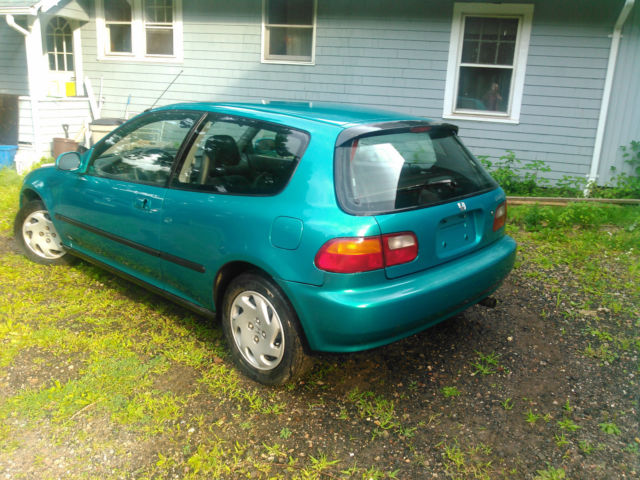 1993 Green Honda Civic Hatchback