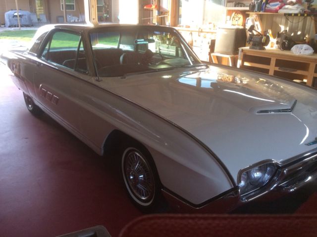 1963 White Ford Thunderbird