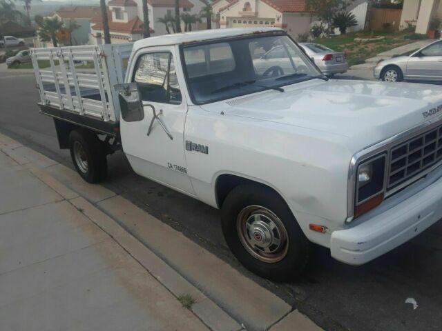 1985 White Dodge Other Pickups Flat Bed