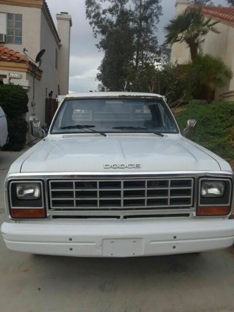 1985 White Dodge Other Pickups Flat Bed