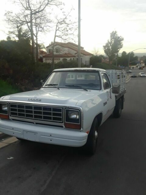 1985 White Dodge Other Pickups Flat Bed
