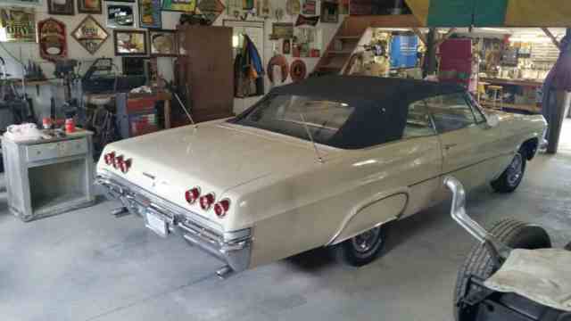1965 Tan Chevrolet Impala Convertible