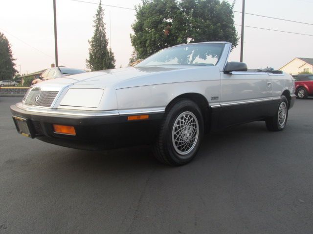 1989 Silver Chrysler LeBaron Convertible