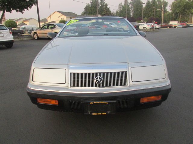 1989 Silver Chrysler LeBaron Convertible