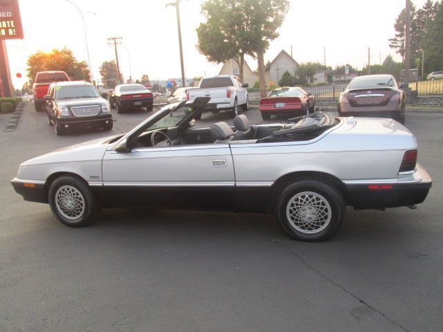 1989 Silver Chrysler LeBaron Convertible