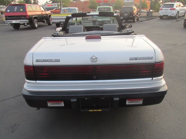 1989 Silver Chrysler LeBaron Convertible