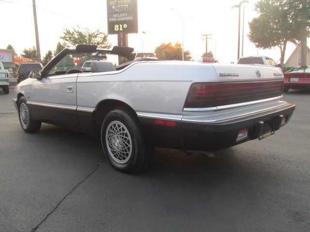 1989 Silver Chrysler LeBaron Convertible