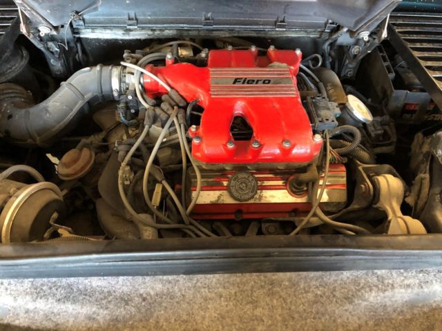 1986 Black Pontiac Fiero Fastback