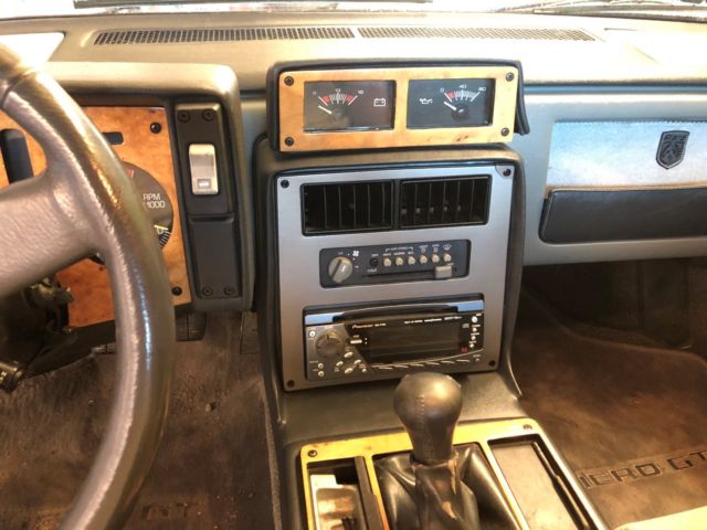 1986 Black Pontiac Fiero Fastback