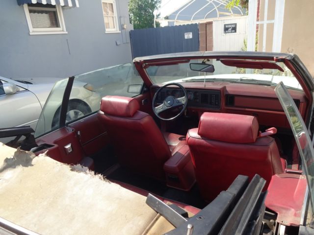 1984 White Ford Mustang Convertible