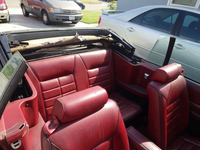 1984 White Ford Mustang Convertible