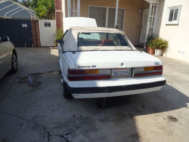1984 White Ford Mustang Convertible