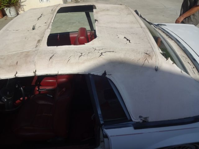 1984 White Ford Mustang Convertible