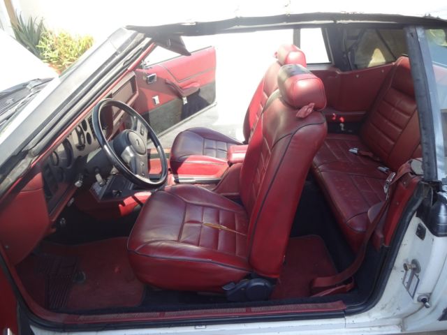 1984 White Ford Mustang Convertible