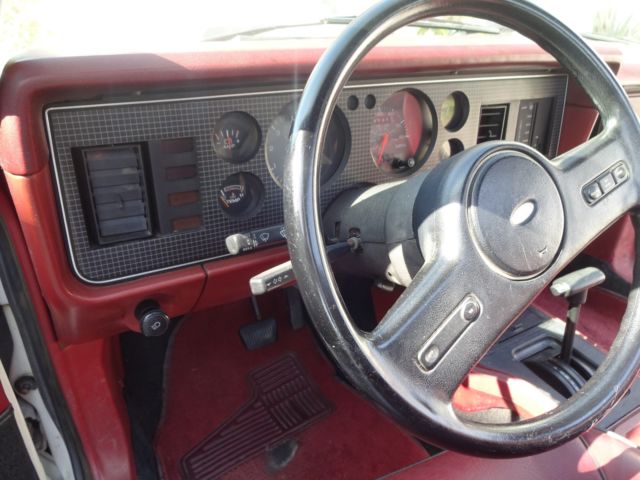1984 White Ford Mustang Convertible