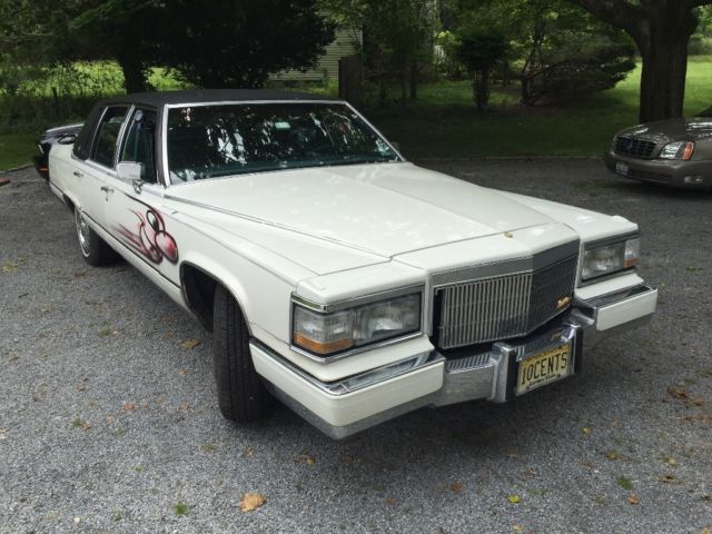 1991 White Cadillac Brougham