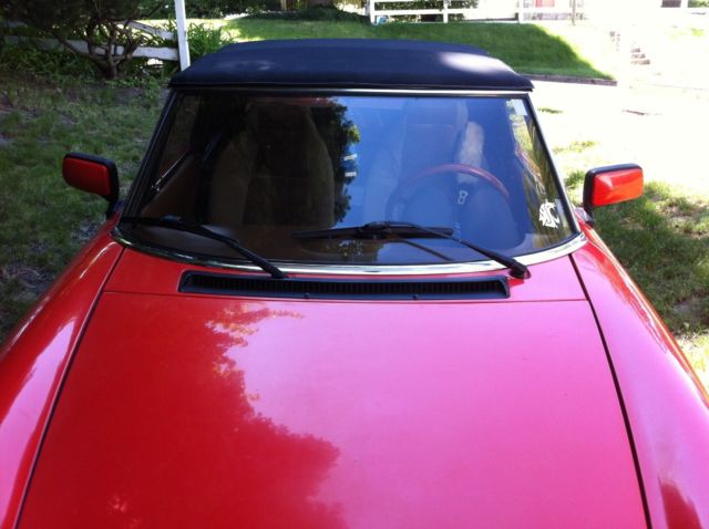 1983 Red Alfa Romeo Spider Convertible