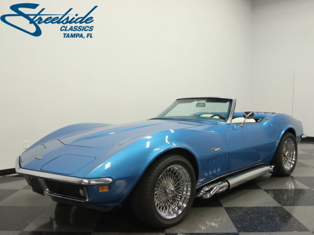 1969 Blue Chevrolet Corvette Convertible