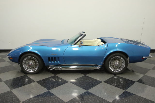 1969 Blue Chevrolet Corvette Convertible