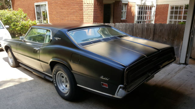 1970 Black Ford Thunderbird 2 door coupe