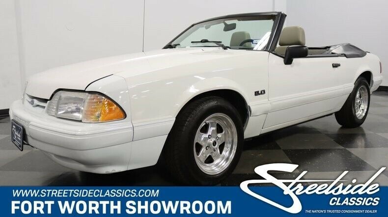 1991 White Ford Mustang Convertible