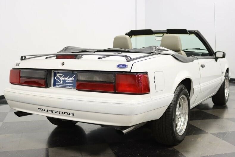 1991 White Ford Mustang Convertible