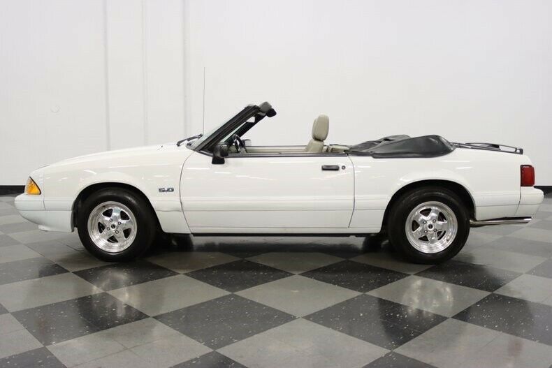 1991 White Ford Mustang Convertible