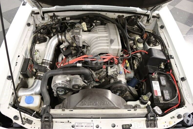 1991 White Ford Mustang Convertible