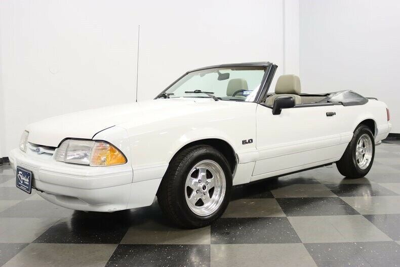 1991 White Ford Mustang Convertible
