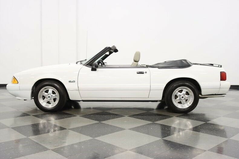 1991 White Ford Mustang Convertible