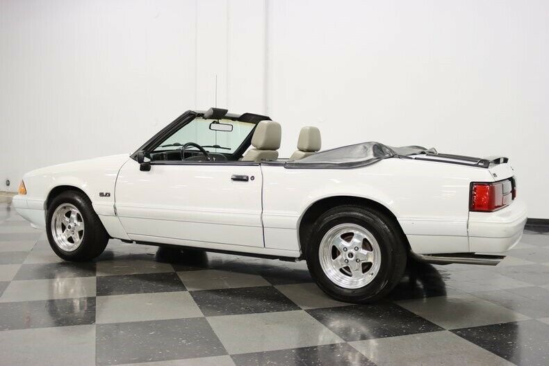 1991 White Ford Mustang Convertible