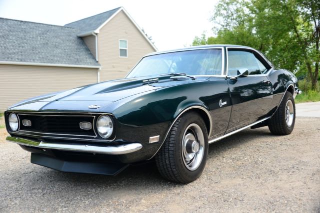 1968 Deep Green Chevrolet Camaro coupe