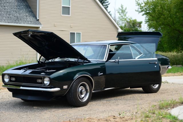 1968 Deep Green Chevrolet Camaro coupe