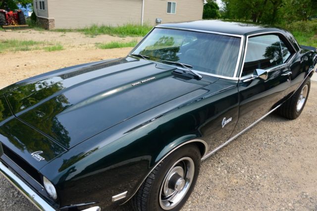 1968 Deep Green Chevrolet Camaro coupe