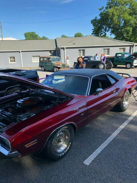 1970 Candy Apple Red over Gold Flake Dodge Challenger Coupe