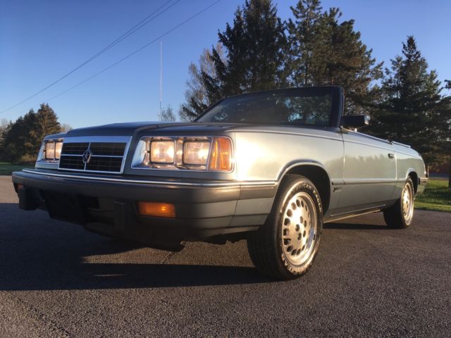 1986 GUNMETAL GRAY Dodge 600 ES Convertible
