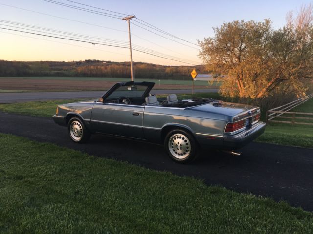 1986 GUNMETAL GRAY Dodge 600 ES Convertible